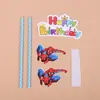 Fiesta de Cumpleaños Infantil Transfronteriza Fiesta Temática de Spider-Man Vajilla Diseño de Fiesta Plato de Cena Set de Escena para Fiesta