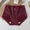 Pantalones Rojos de la Suerte Navideños Calzoncillos tipo bóxer sin costuras para el Año del Zodiaco, Bragas Rojas de Cintura Media Talla Grande para Mujer para Celebración de Boda