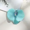 Y Horquilla de Orquídea Phalaenopsis Artificial Tocados de Flores DIY Decoración de Boda Ramo de Boda Flores Artificiales Hecho a Mano