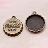 Yh1006 Tampa de Garrafa de Cerveja 2.4g Prata 25*21*3mm Liga Mark Acessórios de Joalheria