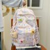 Mochila Feminina Bonita, Leve, Simples e Fofa para Estudantes do Ensino Fundamental e Primário, Moderna, Simples e Personalizada, Bolsa Escolar Versátil