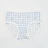 Ropa interior Blue Bear para mujer, entrepierna de algodón, dibujos animados japoneses, lindo, estilo coreano, calzoncillos de talle medio, estudiante de secundaria