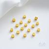 Color-preserving dumb gold sand gold copper fortune word peace joy hollow small beaded accessories diy jewelry materials