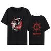 2023 Amazon AliExpress Novo Estilo Espada Legend Periférico Impresso Masculino e Feminino Loose Casual Manga Curta Top para o Verão