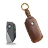 Funda de Llave de Cuero Genuino Retro Adecuada para Bmw Piel de Vaca Genuina Nueva Carcasa Llave Hecha a Mano Bolsa Protectora Especial Hebilla de Carcasa