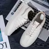 Zapatos de Cuero Bajos sin Cordones, Tenis Casuales de Moda Estudiante para Todas las Estaciones, Zapatos Juveniles Trendy para Deportes al Aire Libre