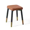 Taburete cuadrado para mesa de comedor casera personalizado, taburete cuadrado simple y grueso de madera maciza, taburete cuadrado apilable y reforzado para sala de estar y comedor