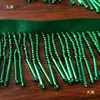 4cm Ultra-Denso DIY Resistente Hecho a Mano Accesorios para Cuentas Tubo de Cuentas Borla Colgante Moustache Verde y Rojo Ropa Sombreros Encaje