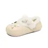 Zapatos de Algodón Mary Jane Nuevos de Invierno 2026 para Mujer, Conejito Lindo de Dibujos Animados, Estilo Lindo Versátil, Zapatos de Algodón Cálidos para Mujer