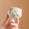 Fábrica pintada à mão Magnolia Orchid Master Cup Single Cup Chinês de alta qualidade Cerâmica Pequena Xícara de Chá Especial para Mulheres Kung Fu Chá Degustação Copo