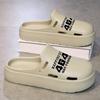 Sapatos de Crocodilo de Verão Masculinos Antiderrapantes 2024 Novos Meio Chinelos Respiráveis Chinelos Preguiçosos para Dedos dos Pés Sandálias de Solado Grosso para Uso Externo