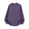 Camiseta ligera de cuello redondo de manga larga que absorbe la humedad y se seca rápidamente para hombres y mujeres, adecuada para actividades al aire libre en primavera y otoño, protección UV, top deportivo transpirable