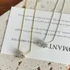 Collar de Zirconia Colgante de Diamante Redondo Mini para Mujer, Diseño de Nicho de Lujo Ligero, Cadena Fresca para Clavícula, Nuevo Modelo 2026
