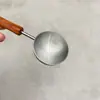Cuchara Medidora Creativa de Acero Inoxidable 304 Mango de Palo de Rosa Cuchara Medidora Mango Largo Cuchara para Condimentos Leche en Polvo Horneado Cuchara para Condimentos del Hogar