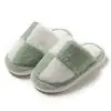 Pantuflas de pelo sintético de conejo de color liso, suela suave, ligeras, transpirables, adecuadas para usar en interiores, para todas las estaciones, lino, para parejas, hombres y mujeres, estilo de viaje moderno