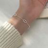 Pulsera Nariz de Cerdo de Plata S925 Nalan para Mujer, Cadena Tipo Tanque Minimalista, Estilo Ins Versátil, Joyería Xiaohongshu S4761