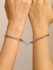 Presente de Pulseira de Casal para o Dia dos Namorados Corda de Mão Tecida à Mão Pulseira Magnética de Amor para Homens e Mulheres Amizade Corda Vermelha Transfronteiriça
