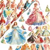 Compra directa transfronteriza de 50 pegatinas decorativas de princesa estilo palacio vintage para agendas, pegatinas creativas impermeables para DIY