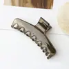 Déjame Brillar: Pinza Grande para el Cabello de Leopardo Negro de Alta Gama Estilo Xu Yan para Cabello Grueso, Accesorio para el Cabello Pinza de Tiburón