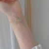Pulsera de jade Hetian con cuentas de la suerte de Año Nuevo, diseño de nicho de moda, versátil, ligera, de lujo, pulsera de la marca Lucky, estilo retro de corte para mujer