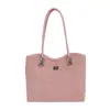 Nova Bolsa Feminina Versátil e Única Outono/Inverno 2026, Bolsa de Ombro Estilosa, Bolsa Saco Cor Sólida Casual com Padrão Trançado