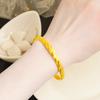 Pulseira Feminina de Ouro Areia Vietnamita, Design Chuva de Meteoros Estrelada, Aberta, Superfície Lisa Exquisita, Bijuteria de Imitação de Liga de Cobre