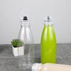 Vaso desechable de plástico PET de 500 ml al por mayor para llevar con tapa Botella para bebidas de té con leche y jugo de moda