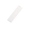 Colgante rectangular largo de 7/8 x 32 mm transfronterizo con un solo agujero para colgante, espejo, acero de titanio, accesorios de etiqueta para grabado DIY