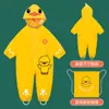 Impermeable Infantil Mono de una Pieza para Niños y Niñas Pongee Estudiantes de Primaria Guardería Bebé Traje Completo para Jugar en el Agua Poncho