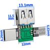 Base hembra USB 3.1 Tipo C con placa fija, interfaz de carga y datos, conector macho y hembra C, placa de prueba, inserción positiva y negativa a doble cara