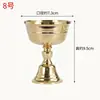 Lámpara de Mantequilla de Latón Estilo Tíbet, Lámpara de Cobre Engrosada, Lámpara de Ofrenda para Buda, Luz Eterna, Base Alta, Decoración del Hogar, Lámpara de Aceite