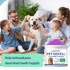 Polvo para Limpieza Bucal de Mascotas Transfronterizo 200g, Herramienta para Limpiar Sarro y Manchas, Limpieza y Refrescamiento de Dientes para Gatos y Perros