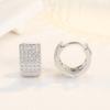 Aretes coreanos de temperamento de alta gama con personalidad de circonita de diamante completo aretes joyería para la oreja atmósfera exagerada aretes de diamante de cinco filas