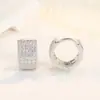 Aretes coreanos de temperamento de alta gama con personalidad de circonita de diamante completo aretes joyería para la oreja atmósfera exagerada aretes de diamante de cinco filas