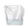 Bolsa de agua plegable portátil de gran capacidad de 5L para deportes al aire libre, viajes, camping y montañismo.