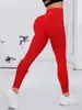Pantalones de yoga sin costuras transfronterizos, pantalones de yoga deportivos de alta elasticidad ajustados, se pueden usar afuera, pantalones de fitness de cintura alta con efecto de realce de glúteos, a la moda