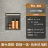 Gabinete de baño montado en la pared de acero inoxidable de lujo ligero estilo europeo, gabinete de almacenamiento de tres niveles con luces para el dormitorio