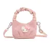 Bolso de Hombro Pequeño para Niña con Lazo Dulce y Lindo Bolso de Mano Fruncido Bolso Cruzado de Lunares Diseño de Nicho Bolso Casual