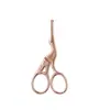 Tijeras de grúa al por mayor de fábrica, Tijeras para pelos de la nariz negras, Tijeras para recortar cejas, Tijeras pequeñas para barba, Tijeras vintage, Tijeras para bolsitas de té