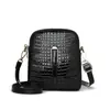 Bolso Bandolera Nuevo para Mujer Patrón de Cocodrilo Multicompartimento Versátil de un Solo Hombro Bolso Cuadrado Pequeño Elegante Moderno Simple para Teléfono