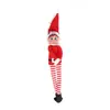 Nueva Ventana Transfronteriza Muñeca Roja Elfo Muñeco Adornos Colgante para Árbol de Navidad Muñeco de Peluche Navideño de Piernas Largas