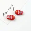 Cuentas de Pez Pequeño Pintadas en Acrílico Accesorios para Joyería DIY Cadena para Teléfono Móvil Cuerda para el Cabello Pulsera Material Colorido con Agujero Pasante