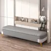 Nuevo Taburete de Extremo de Cama de Lujo Ligero Taburete con Almacenamiento Taburete para Cambiar Zapatos Entrada de Casa Taburete Sofá de Tejido Técnico Casa de Alquiler