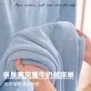 Sábana de cama de color liso de terciopelo de leche engrosado, pieza única, forro de sábana individual infantil de forro polar coral de invierno, superficie afelpada, juego de tres piezas