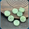 Un jade bueno grueso dinero cobre jade cuentas a granel hecho a mano con cuentas diy accesorios para pulsera tobillera cadena de cintura accesorios cuentas