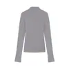 Camiseta de Manga Longa com Forro de Lã Estilo Doce e Picante para Mulheres, Novo Modelo Outono e Inverno 2026, Elegante Camiseta Térmica Slim-Fit com Gola Meia-Alta