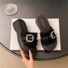 Sandalias Francesas de Plataforma Alta y Suela Gruesa con Tacón de Cuña para Verano para Mujer 2025 Primavera Nuevo Elegantes Versátiles Sandalias de Playa