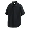 Camisa Polo Estilo Nuevo 2025 para Hombre, Top Casual Holgado para Hombre con Cuello, Ropa para Hombre de Manga Corta Transfronteriza, Mezcla de Seda