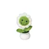 Planta em vaso tecida à mão produto acabado rosto sorridente girassol coelho girassol pequena planta em vaso decoração de carro barraca de atacado