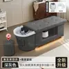 Cama de Lavado de Cabello para Barberías de Exportación Transfronteriza, Cama Integrada de Terapia Capilar con Circulación de Agua, Vapor, Masaje de Belleza y Calentador de Agua